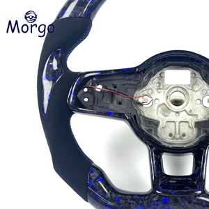 Volante de Fibra de Carbono Personalizado para Volkswagen VW Golf 7 MK7 Mk7.5 GTI Scirocco <span class=keywords><strong>Polo</strong></span> GTS <span class=keywords><strong>R</strong></span> <span class=keywords><strong>Line</strong></span> 2014-2017 - Product Image 3