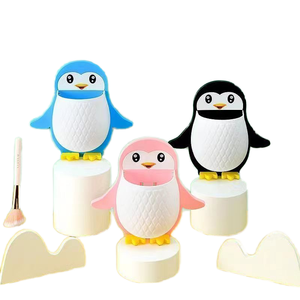 Support mural en silicone pour pinceaux de maquillage, sans perforation, pour télécommande, modèle Penguin - Product Image 1