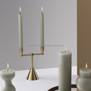 Portavelas decorativo de alta calidad, candelabro de latón, candelabro decorativo para decoración del hogar, centro de mesa - Product Image 2