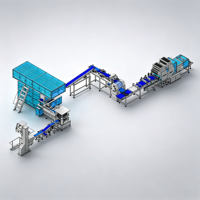 Ligne de production de pain grillé entièrement automatique à haute capacité et haute humidité ADMF, matériel de boulangerie commerciale haute capacité