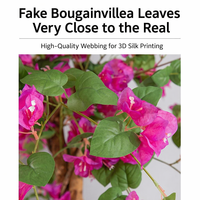 Pohon Bougainvillea Buatan Besar QiYing Victroy, Tanaman Pot Plastik Sutra Berkualitas Tinggi untuk Ruangan Dalam/Luar Ruangan