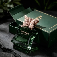 Flacon de parfum vide en verre de luxe personnalisé avec bouchon papillon, 30 ml, 50 ml, 100 ml, avec emballage cadeau