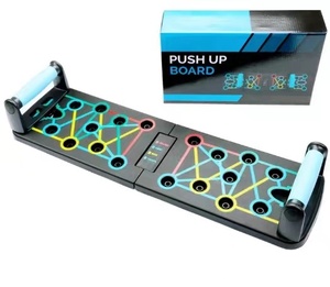 Plateforme de pompes portable multifonctionnelle avec bandes de résistance pour entraînement à domicile, exercices de triceps, poitrine et dos - Product Image 6
