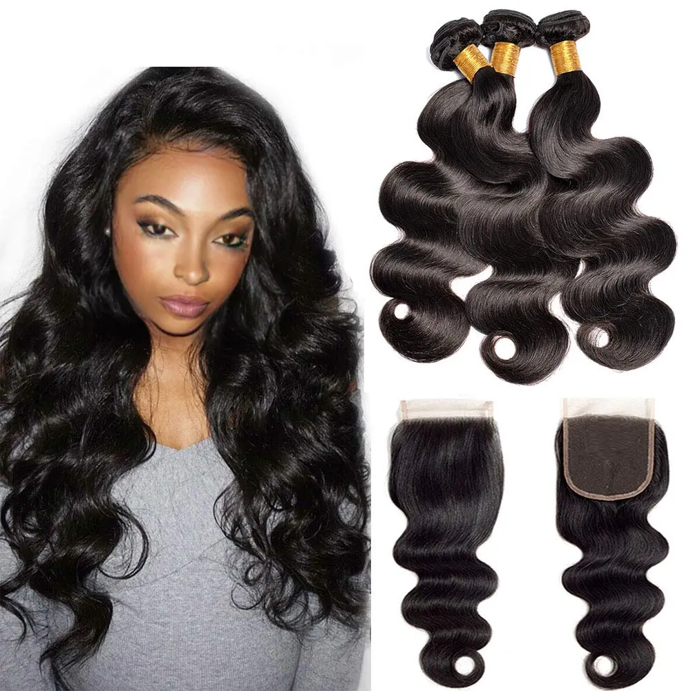 New Style Closure Frontal Swiss Lace Hair Closure Brazilian Hair Bundles Packet Hair With Closure