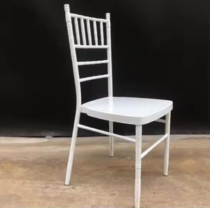 Chaise en plastique portable pour salle à manger en plein air <span class=keywords><strong>avec</strong></span> dossier pour hôtels, mariages, banquets, fêtes ou salon - Product Image 5