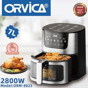 ORVICA nueva freidora de aire transfronteriza para uso doméstico, gran capacidad, inteligente, multifuncional, totalmente automática, con pantalla visual. - Product Image 5