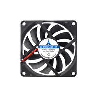Ventilateur de refroidissement sans balais 80 mm x 10 mm 8010 12 V CC haute performance pour boîtier d'ordinateur - Ultra fin pour remplacement de refroidisseur de processeur LED DIY