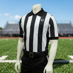 SHH Custom Heat-Transfer Printed 1" Black White Stripe Polyester/Cotton Breathable Quick Dry Body Flex Fabric Football Short - Product Image 3