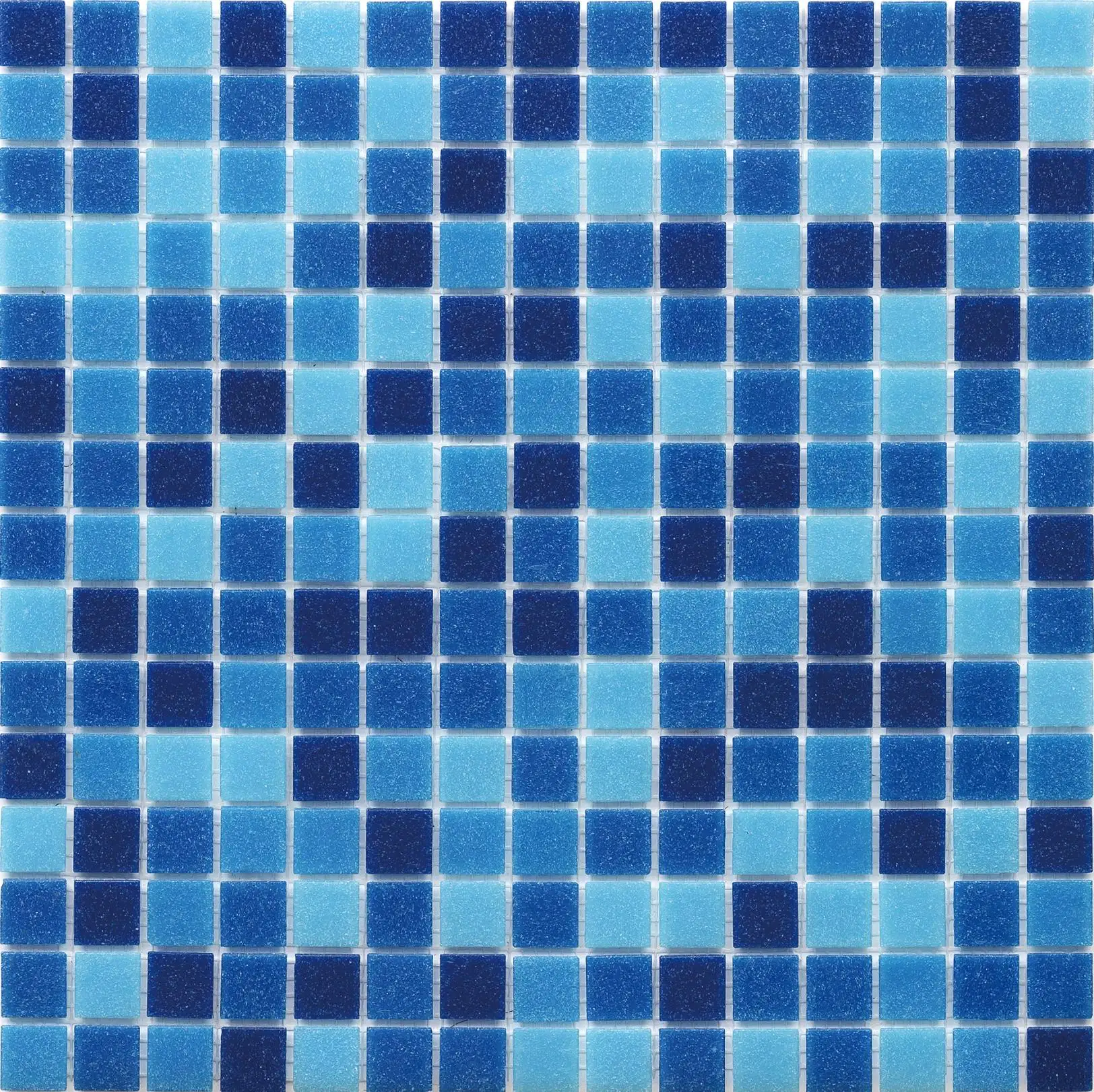 Foshan 327x327mm populaire mosaïque thermofusible carreaux couleur bleue pour piscine salle de bain utilisation extérieure décoration murale en gros