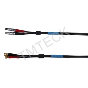 สายเคเบิลอัลตราโซนิกแบบคู่ UT Lemos 00 ถึง Microdot สำหรับเครื่องมือ NDT RG174 อุตสาหกรรม - Product Image 3