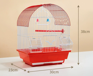 <span class=keywords><strong>Cage</strong></span> à oiseaux de luxe de grande taille en acier inoxydable blanc de qualité supérieure, pliable, à double étage, avec roues, pour une utilisation en extérieur en toutes saisons - Product Image 4