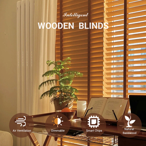 אנרגיה חיסכון חשמלי תריס עץ אופקי רגיל-בקרת מנוע בידוד תרמי להפחית את עלות האנרגיה עבור המשרד - Product Image 4