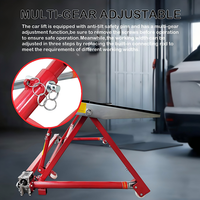 Mini élévateur à ciseaux automatique portable, élévateur hydraulique en acier mobile à faible hauteur, inclinable, pour garage, usage domestique
