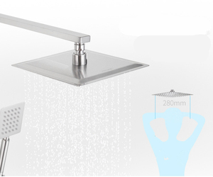 SUS 304 in acciaio inox bagno <span class=keywords><strong>doccia</strong></span> sistema nichel spazzolato rubinetto <span class=keywords><strong>doccia</strong></span> <span class=keywords><strong>Set</strong></span> 3 tripla funzione <span class=keywords><strong>doccia</strong></span> a pioggia sistema - Product Image 3