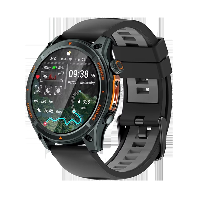 2026 Lg116 Men's Gps Smart Watch 1.43inch Amoled Screen Ai Voice Assistant Fitness Tracker Sport Smartwatch With