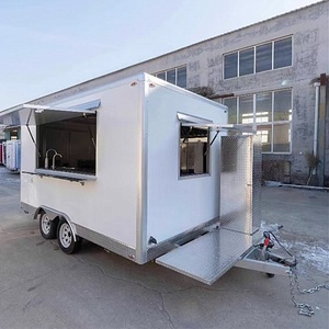 Kiosque alimentaire mobile en acier inoxydable à prix abordable, camion de restauration personnalisable et très demandé, en vente - Product Image 2