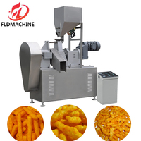 Machine extrudeuse de boucles de maïs à faible consommation d'effort, ligne de production de torsades de maïs Masala, machine à fabriquer des Cheetos Flamin' Hot