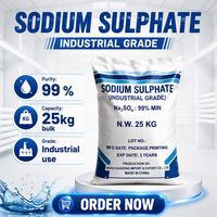 Meilleur prix, marque AHDD, sulfate de sodium anhydre de qualité industrielle 99%, poudre blanche, CAS 7757-82-6 Na2SO4