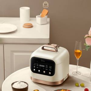 Olla a Presión Eléctrica Midea de 3L, Mini Arrocera Inteligente con Temporizador de 24H, Programable y Multifuncional, Color Blanco Ginkgo - Product Image 1