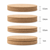 Sous-verres en liège naturel écologiques personnalisables avec logo, isolants thermiques, anti-brûlure, ronds et carrés, pour la cuisine et la table