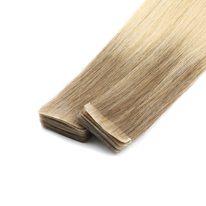 KSWIGS <b>Strong</b> <b>Glue</b> PU Invisible Tape In Extensions Silky Straight Human Hair Seamless Weft Reusable Multiple Times - Product Image 1