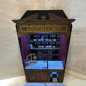 Bricolage créatif 3D en bois Puzzle Hut ornements assemblés à la main modèle de maison artisanat ensemble pour les âges 7-9 1:3 échelle - Product Image 3