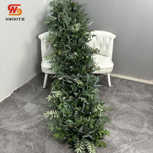 Decoración DE BODA suave Plantas verdes artificiales Arreglo floral Corredor verde puro - Product Image 6