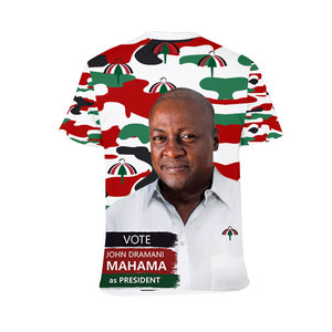 T-shirts Promotionnels en Gros à Séchage Rapide et Personnalisés pour Campagne Électorale au Ghana - Product Image 2