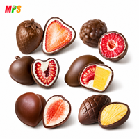 MPS Frambuesas congeladas en chocolate blanco y oscuro a granel Suministro OEM Premium Berry Chocolate Helado Snacks