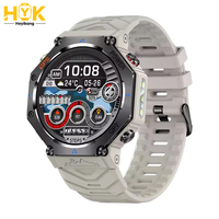 Montre connectée KC91 avec NFC, GPS, suivi d'activité, lecteur de musique, rappel d'appels et de messages, écran tactile, boîtier en alliage, Android