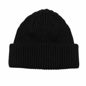 Gorro de punto grueso de estilo básico minimalista, de color liso, cálido, para ir al trabajo y un look urbano. - Product Image 2