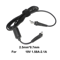 Câble d'alimentation pour ordinateur portable 5,5x2,5 mm, adaptateur secteur, cordon 18AWG, prise jack DC pour ordinateur portable avec blindage tressé en stock