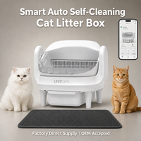 Bac à litière automatique pour chat, à ouverture supérieure, autonettoyant, électrique, avec capteur intelligent, grande capacité 65L, application WiFi, OEM