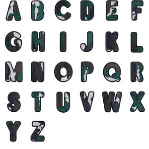 1개 50mm 높이 48mm 너비 3D 패브릭 A-Z 6색 위장 문자 자수 패치 의류 가방 바지용 - Product Image 2