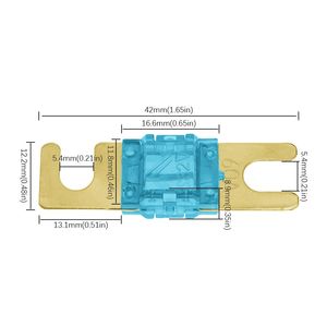 Fusible automobile à visser de type U 32V à borne fourche pour voiture et camion, 20A-200A, diverses tailles de fusibles - Product Image 2
