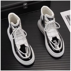 Spring and Summer 2025 New Men's High Cut Thick Soled <b>Height</b> <b>Increasing</b> <b>Shoes</b>, Fashionable Outdoor Casual <b>Shoes</b> - Product Image 5