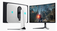 Moniteur de jeu incurvé QD-OLED 4K UHD 32 pouces AW3225QF 240 Hz avec DisplayPort 2.1, HDR, Dolby Vision, blanc, garantie 3 ans