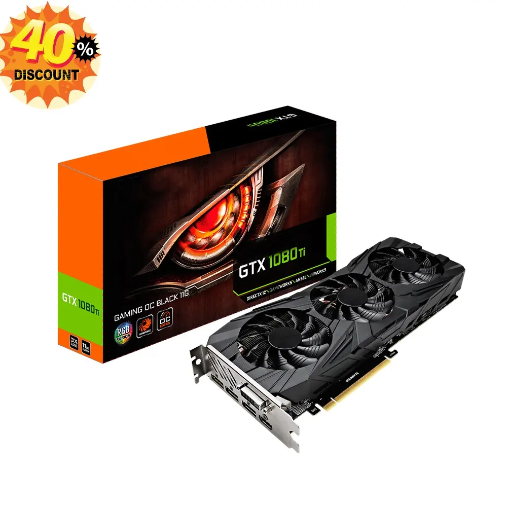 GTX Graphic Card gpu GTX 1080 TI Gaming Graphics Card RTX 3070 3080 3090 RTX 1080 ti Used 8gb 11gb