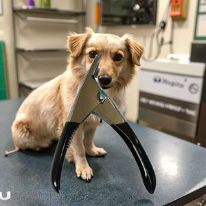 नरम pvc लेपित स्टील हैंडल भारी शुल्क तेज सुरक्षित ब्लेड पालतू कुत्तों बिल्लियों नाखून टो पंजे कटिंग क्लिपर्स - Product Image 1