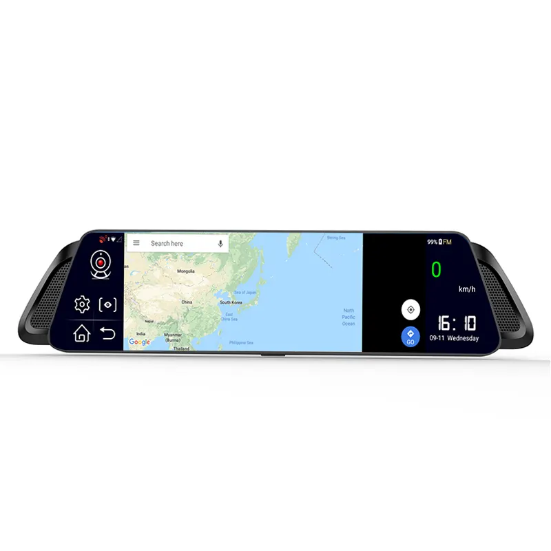 Professionele Achteruitkijkspiegel Dashcam Auto Dvr Android 8.1 All-Purpose Rij Recorder Voor En Achter Dashcam Gps Navigatie