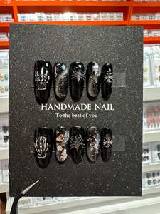 <span class=keywords><strong>Uñas</strong></span> artificiales reutilizables hechas a mano ABS de 10 piezas Último DISEÑO DE <span class=keywords><strong>Navidad</strong></span> de invierno Recomendado Prensa personalizada en las <span class=keywords><strong>uñas</strong></span> - Product Image 6