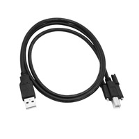 Câble d'imprimante USB 2.0 en cuivre, port carré, vis de fixation sécurisées, connecteurs mâles de type oreille