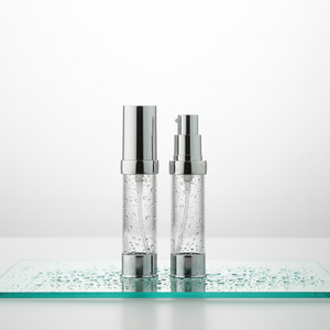 Envase de Plástico Delgado Personalizado de 10 ml, 15 ml, 20 ml, 30 ml, 35 ml, Botella de Loción sin Aire con Bomba Redonda para el Cuidado de la Piel - Product Image 1