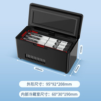 Mini réfrigérateur portable électrique pour peptides, idéal pour les voyages, la voiture, la maison, l'hôtel, les flacons, réfrigérateur DC, congélateur pour peptides