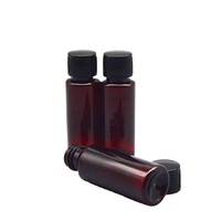 Bouteille de sirop liquide en plastique PET brun de qualité pharmaceutique de 10ml/20ml Bouchon à vis Logo imprimé en écran Emballage de médicaments d'approvisionnement ODM