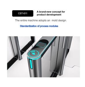 Tất cả-trong-một cổng tốc độ cho người đi bộ kiểm soát truy cập Hệ thống nhận dạng khuôn mặt khách truy cập turnstiles cho tòa nhà văn phòng & phòng triển lãm - Product Image 3