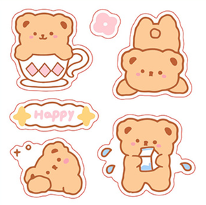 TS Etiquetas Autoadhesivas Personalizables, Baggable, Cute <span class=keywords><strong>Cartoon</strong></span> Anime Guka DIY Irregular Troquelado Pegatinas para Scrapbooking - Product Image 5