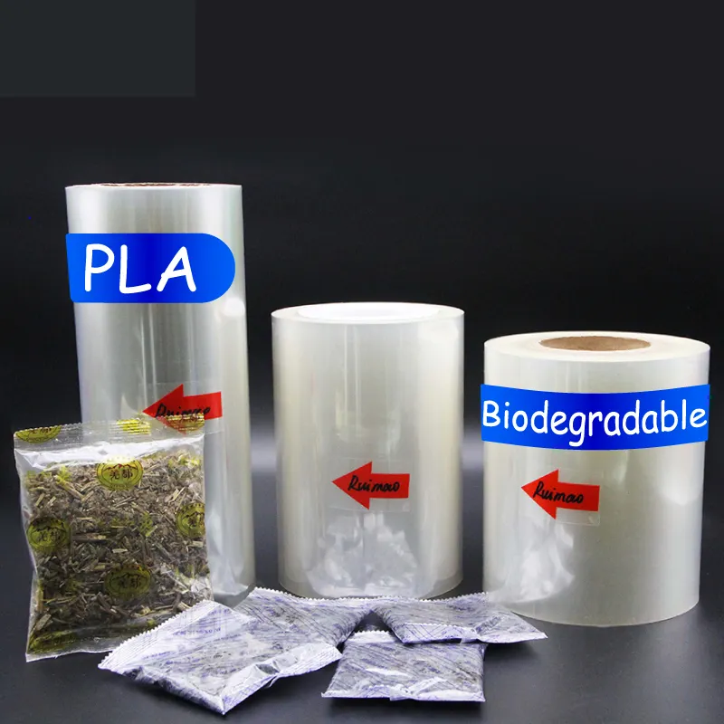 PE PET PLAPPコンポジットホワイトプラスチックフィルムロールライススパイス製品ポーチ用の柔軟なLDPEウォーターサシェ包装