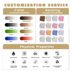 Tessuto in <span class=keywords><strong>Tulle</strong></span> 3D 100% Poliestere Ricamato a Rete per Sandali, Tomaie di Scarpe e Borse - Product Image 6