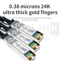 1M 3ft 10G SFP + Cable Twinax de cobre de conexión directa pasiva Compatible con conmutador de red 10GBASE Ethernet 30 AWG Cable DAC